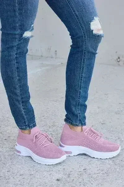 Breathable Mesh Athletic Shoes - Lightweight Workout Sneakers | Femstylo